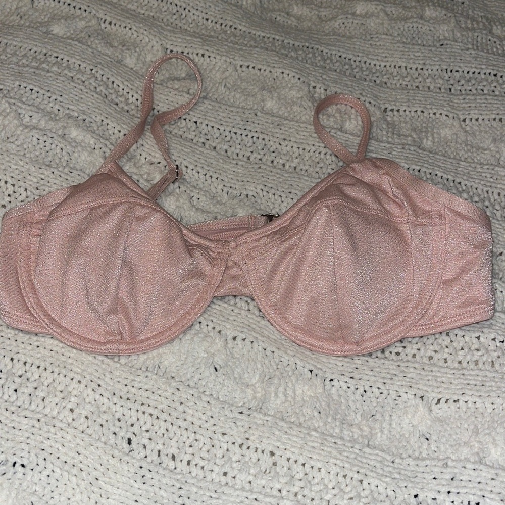 Sparkly target bikini top